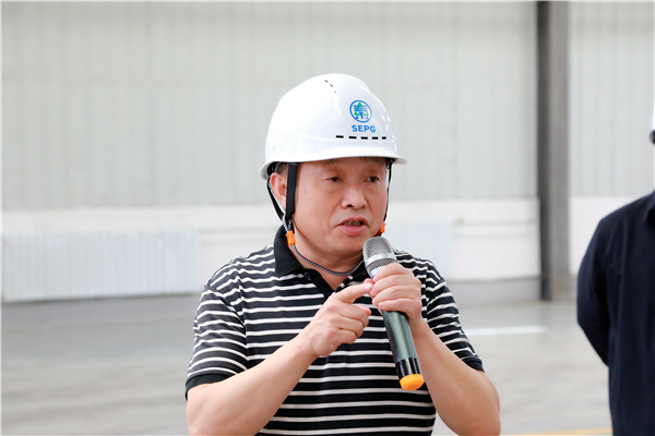 bte365集团复工复产促增添项目观摩聚会与会职员走进大秦国源三秦环保秦邦园区在榆项目