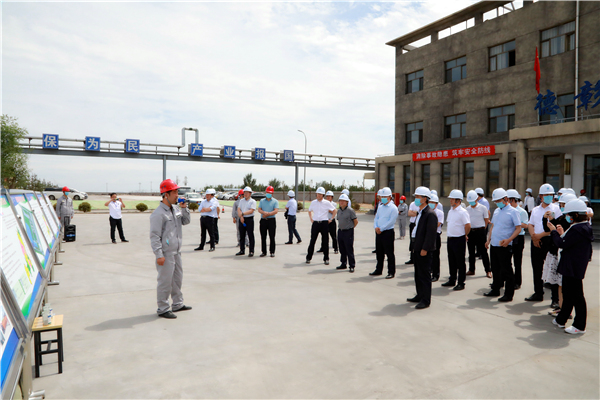bte365集团复工复产促增添项目观摩聚会与会职员走进大秦国源三秦环保秦邦园区在榆项目