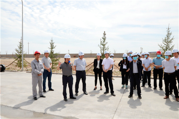 bte365集团复工复产促增添项目观摩聚会与会职员走进大秦国源三秦环保秦邦园区在榆项目